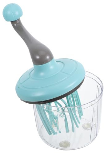 VILLFUL Batidor de Huevos Manual de Inoxidable Herramienta de Cocina Ergonómica y Ligera Mezclador para Crema y Claras de Huevo Batidora para Repostería Casa