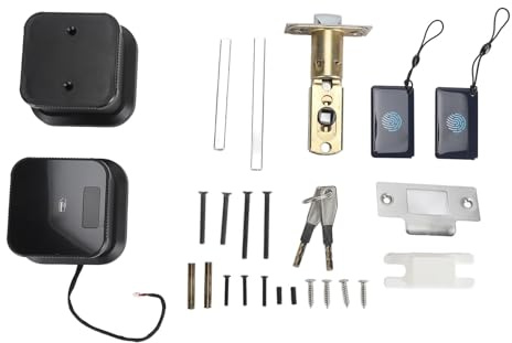 Serratura per porta con impronta digitale, accesso intelligente senza chiave, serratura elettronica per porta con impronta digitale, password, carta e app per sblocco in casa, appa (per l'APP TTlock)