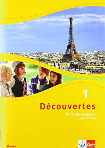 Découvertes 1. Ausgabe Bayern: Fit für Schulaufgaben. Arbeitsheft mit Lösungen und Mediensammlung 1. Lernjahr: Mit Nutzer-Schlüssel zum Abrufen von ... (Découvertes. Ausgabe für Bayern ab 2017)