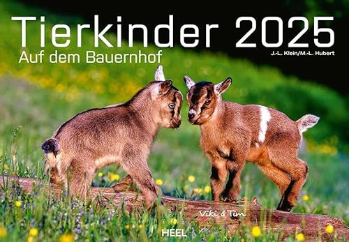 Tierkinder auf dem Bauernhof Kalender 2025: Der Tierkalender mit den charmanten Namen. Wandkalender Tierbabys