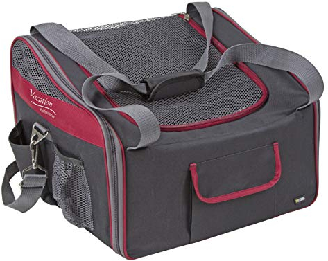 Kerbl 80594 Autositztasche Axion, 41 x 34 x 30 cm, schwarz/rot