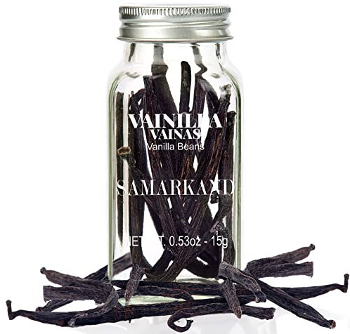 Vanilla Beans - Madagascan Premium Gourmet Vanilla Beans 15 Grams (Vacuum Sealed in a Glass Jar)