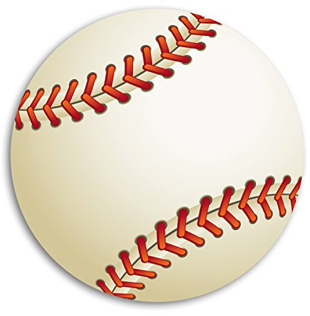 Addies Glas-Untersetzer 6-tlg. Set Baseball in hochwertiger Klarsicht-Geschenkbox und Korkrückseite, rund, 6 schöne Motive von Sportbällen hochwertig bedruckt
