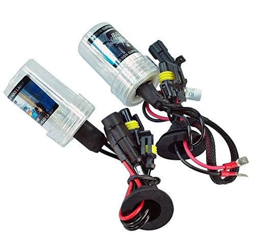 Car Passion Paar Xenon Lampen Kit Xenon H1 35W 5000K 12V Birne Licht HID Ersatz Scheinwerfer