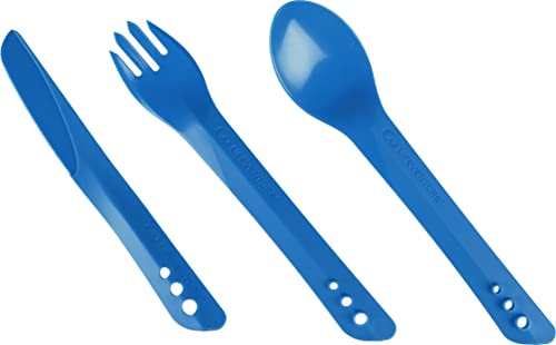 Lifeventure Ellipse Plastic Interlocking Cutlery Set for Camping, Travel & Outdoor