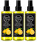 Redone Natural Cologne Lemon (3x150ml) 80° | Eau de Cologne Spray Men | Aftershave Herren | Duftwasser für Damen und Herren mit Zitronenduft | Limon Kolonya