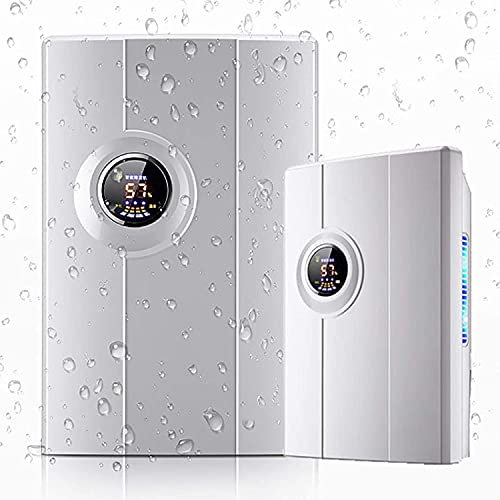 BDXZJ Portable Compact Dehumidifie, Air Dehumidifier with Drainage Hose, Quiet Dehumidifier 2200Ml, with Digital Humidity Display, Sleep Mode, 24 HR Timer for Home, Bedroom Damp, Car, Office