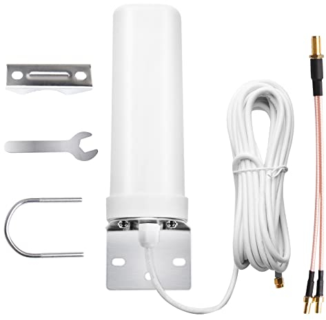 4G LTE Antenna SMA Male Outdoor Antenna Omni-Directional SMA Antenna Compatible with 3G 4G Router Modem Waterproof For Router Mobile Hotspot Wireless Home Phone