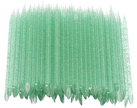 Empujador de Cutículas para el Cuidado de las Uñas de 100 Piezas - Empujador de Cutículas de Uñas Desechable Eliminación de Piel Muerta Manicura Pedicura Palillos de Limpieza de Cutículas(03)
