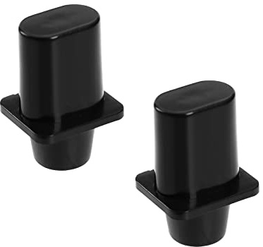 The Lord of the Tools 2PCS Top Hat Toggle Switch Tip Vintage Top Hat Toggle Selector Plastic Switch Tip Pickup Selector Switch Knob for Most Electric Guitars Black