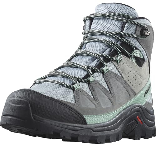 Salomon Women's Quest Rove Gore-tex Hiking Shoe, Quarry Quiet Shade Black, 8 UK