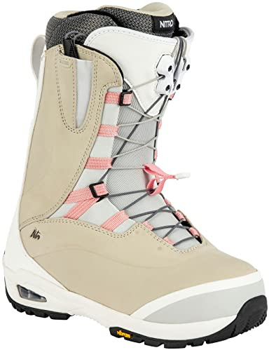 Nitro Snowboards Bianca TLS Botas de Snowboard, Mujeres, Sand-Rose, MP 26,5 // EU 40 2/3 // US 8,5