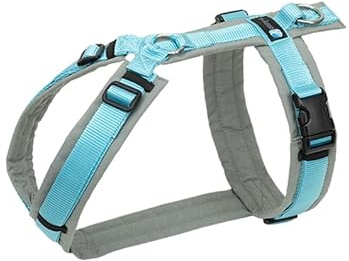 anny-x Brustgeschirr Fun grau eisblau - L