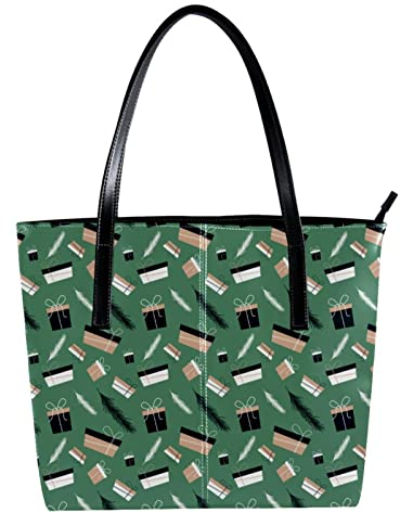 Schultertasche, leicht, lässig, Schultasche, Lehrertasche, Handtasche, Geldbörse, Grün, Geschenkpaket-01, Mehrfarbig