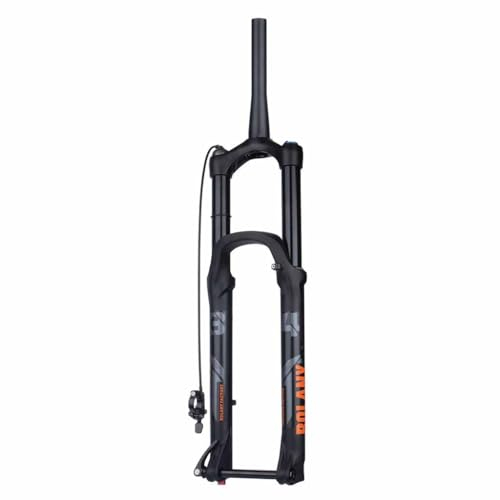 TS TAC-SKY Fahrrad-Federgabel 175mm Federweg MTB-Gabel XC DH AM Down Hill Thru Axle Boost Gabel Fahrrad Rebound Einstellung Federung (Color : Black, Size : 29 Tapered Remote)