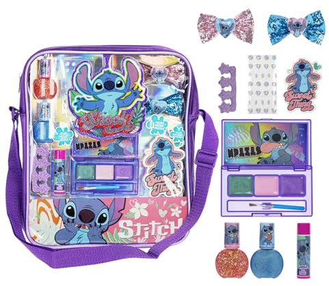 Stitch Mochila Maquillaje Infantil Set Belleza Regalo Niñas