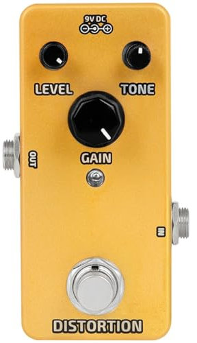 ibasenice Distortion Effect Pedal for Electric Guitar Mini Single-effect Guitar Pedal and Musicians