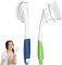 Dish Brush with Handle for OXO Soap Dispensing Dish Brush Built-in Scraper, Replaceable Brush Scrubbing Brush for Pans, Pots, Kitchen Sink Cleaning, 2 PCS