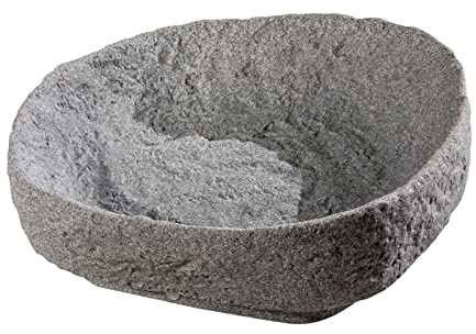 FLORANTIA Pflanzschale Steinoptik für Regentonne Hinkelstein Granit grau