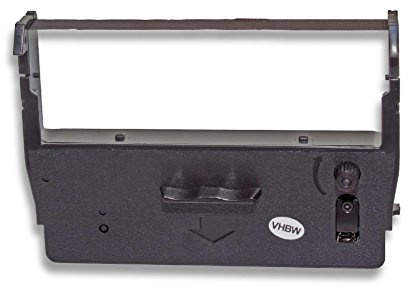 vhbw Farbband Schriftband kompatibel mit Sanyo Cash-Register-Printer ECR 445, ECR 425 Nadeldrucker, Bondrucker - Schwarz