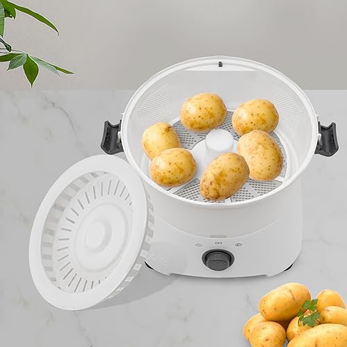Ageanbri Electric Potato Peeler 110V 85W One-Button Drive Automatic Peeler Spinner with Corded Electric Potato Automatic Peeling Machine Peeler Spinner Commercia Machine for Kitchen