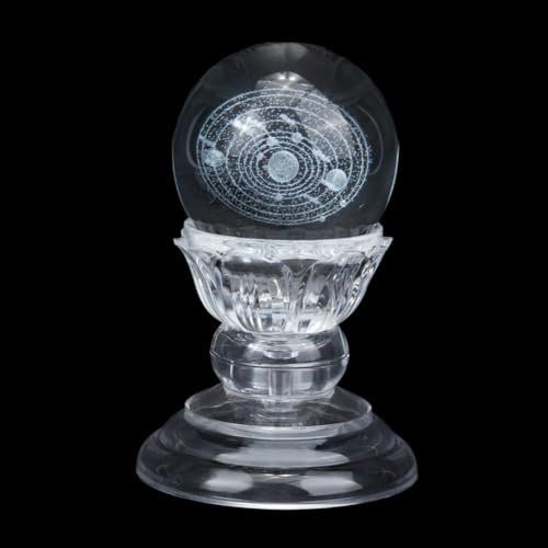 DELORIGIN 2 soportes para bolas de cristal acrílico de 40 mm, bola de cristal en forma de cono transparente, soporte para huevos de Pascua, base para bolas de cristal, globo mágico, presentación de