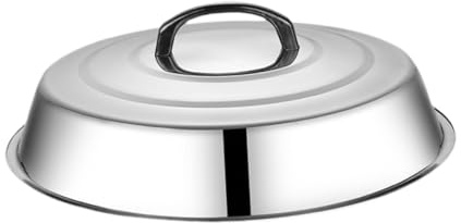 Sharplace Couvercle Rond en Acier Inoxydable pour casseroles, poêles, barbecues, etc, 42cm
