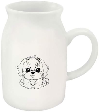 Azeeda 300ml 'Cute Shih Tzu Dog' Ceramic Milk Jug (MJ00017090)