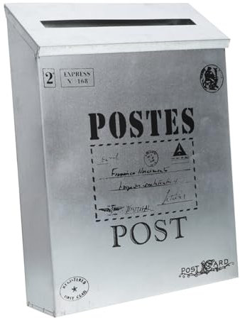 NUOBESTY Outdoor Iron Mailbox for Household Use Letter Storage Box Secure Design for Front Door Office Suggestion Box