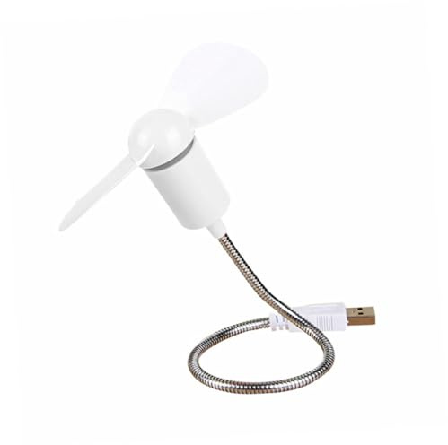 FONDOTIN 4 Pièces Ventilateur USB Flexible Pack de Mini Ventilateur Serpentins pour Ordinateur Portable et Bureau pour Usage Personnel Couleur Aléatoire