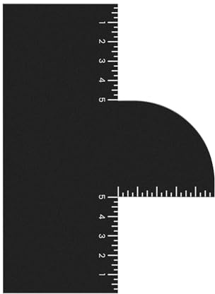 Demsyeq Carta di miglioramento per barbieri, carta per modellare l'attaccatura dei capelli, guida riutilizzabile ai bordi con spray colorato con indicatori di misurazione per parrucchieri, saloni