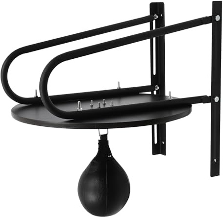 HPDTZ Boxbirne für Boxen Training, 60 cm Plattform mit Halterung zur Wandmontage, Höhenverstellbares Ziel für Zuhause und Fitnessstudio,Gerät für Reaktion und Geschwindigkeit