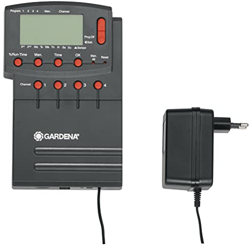Gardena Comfort Bewässerungssteuerung 4040 modular: Individuell anpassbarer Bewässerungscomputer zur Steuerung von bis zu 4 Ventilen, 12 V (1276-20)