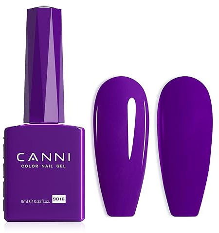 CANNI UV Negellack Natur Lila Gellack Gel UV Nail Art Klassischer und All MatchStil Soak Off Gelnagellack für UV Lampe