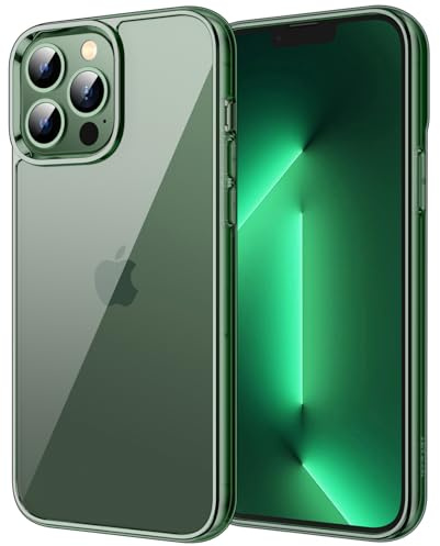 JETech Case for iPhone 13 Pro, Anti-Yellowing, Alpine Green | Shockproof Protection, Scratch Resistant Hard PC Back, Durable Transparent TPU Bumper