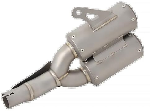 InLiMa Motorcycle Silencer Exhaust Pipe Pour HON&DA CB1000R 2018 – 2022 2023, Café Racer Silencieux d'échappement complet avec Contact avant et central,, zej22000d1m