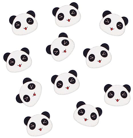 SEWACC 50stücke Tiermuster Holzknöpfe Cartoon Panda Kopf Knopf Für Diy Dekoration Und Näharbeiten Aus Naturholz Für Hüte Kleidung Spielzeug