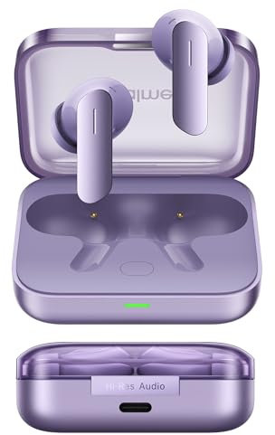 realme Buds Air 7 Auriculares Inalámbricos Bluetooth, Driver de Bajos 12,4 mm, 52 h de Reproducción, ANC 52 dB, 6 Micrófonos ENC, Baja Latencia 45 ms, Hi-Res LHDC, Púrpura Lavanda