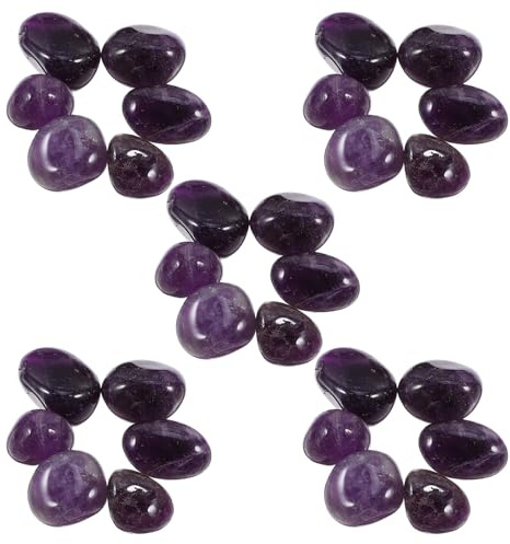 DECHOUS 300g Purple Irregularly Shaped Quartz Crystal Rocks for Healing and Crafting Jewelry, Decorative Stones for Garden, Fish Tank Pebbles, Vase Fillers, and Meditation