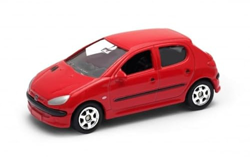 OPO 10 Modellino di Auto Compatibile con Peugeot 206, Scala 1:64, 7,5 cm, Welly SUP37