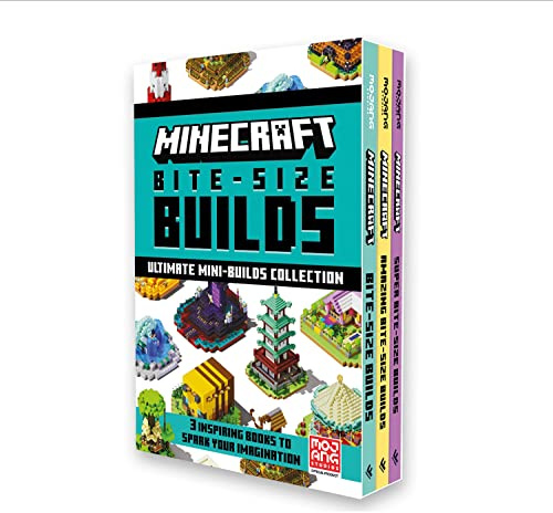 Minecraft: Bite Size Builds Slipcase x 3: The official collection of illustrated mini-projects with over 60 fun builds: great for gamers of all ages and abilities.