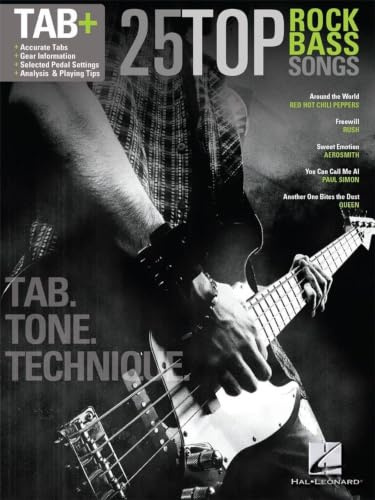 25 Top Rock Bass Songs Tab Plus Series | E-Bass Songbook mit TAB Ton & Technik Tipps | Rock Bass Unterricht für Schüler Lehrer Erwachsene | Hal ... Noten: Tab+ = Tab + Tone + Technique