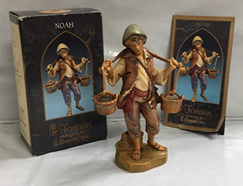 Fontanini by Roman Inc., Noah The Water Boy, 5 Collection, Nativity Figure and Accessories, Hand Sculpted and Painted