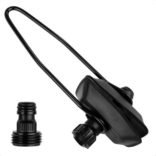 Five Oceans Outboard Motor Muffs, Universal Outboard Motor Flusher, Black PVC Marine Grade Rectangular Muffs, Coated Steel Bracket, Includes Garden Hose Connector and Quick Connect Adapter - FO1884