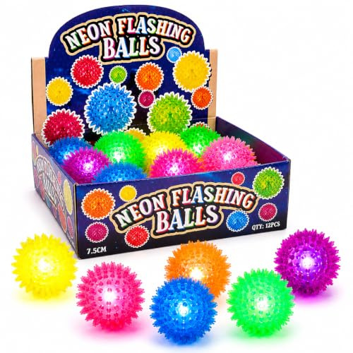 Henbrandt 12 X Flashing Spikey Ball