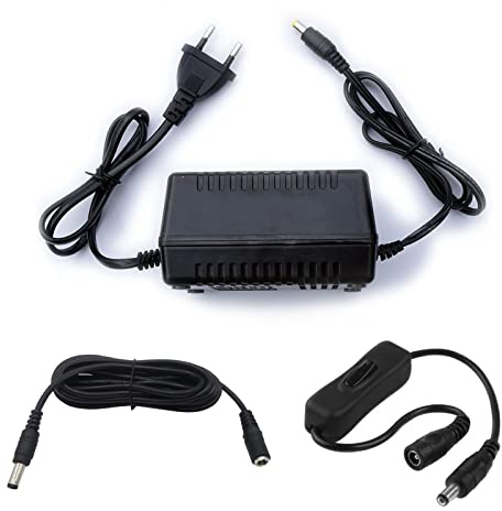 myVolts Chargeur/Alimentation 9V Compatible avec Alesis DM8 Module Batterie (Adaptateur Secteur) - Prise française - avec rallonge et Interrupteur en Ligne
