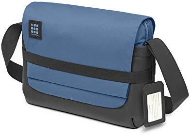 Moleskine Kuriertasche für die Arbeit, Gerätetasche (für Tablet, Laptop, PC, Notizbuch und iPad bis 15 Zoll, Größe 39 x 13 x 28 cm) boreal blau