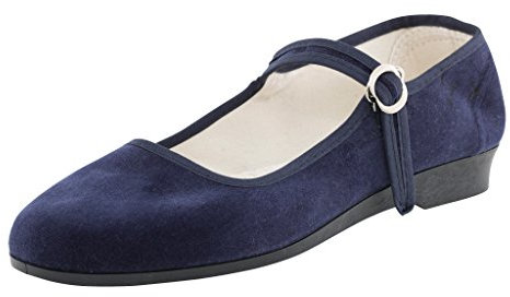 Japanwelt ROC Samtschuhe verschiedenfarbig blau 39