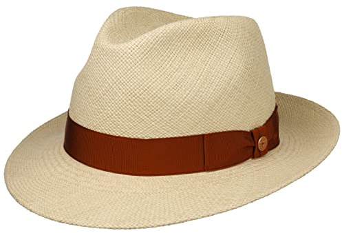 Mayser Albenga Panama Bogarthut Panamahut Strohhut Sommerhut Sonnenhut Herren - Made in The EU mit Ripsband, Ripsband Frühling-Sommer