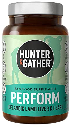 Hunter & Gather Nose to Tail - 90 Perform Capsules | Wild, Grass Fed Icelandic Lamb Ancestral Inspired Supplements| Raw Freeze-Dried Lamb | No GMO Feeds, Antibiotics Or Hormones